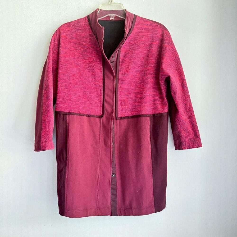 Lululemon Magenta Pink Cacoon Car Athleisure  Jacket S